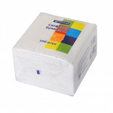 Салфетки бумажные (100 шт /24х24 см)