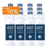 Вода глубинная кислородная Legend of Baikal 12х0,5 л, без газа ПЭТ