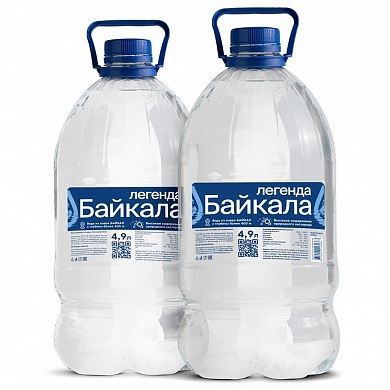 Вода «Legend of Baikal» 2х4,9 л, одноразовая тара