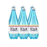 Вода минеральная лечебно-столовая «ПСЫЖ» 6х1 л, газ ПЭТ