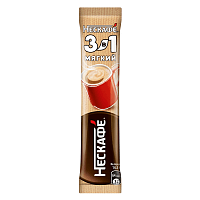 Кофе Нескафе мягкий растворимый 3в1, 15 г, 20 шт
