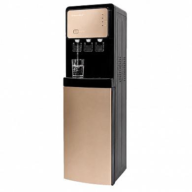 Кулер напольный для воды Greendex Black Gold черный золотистый