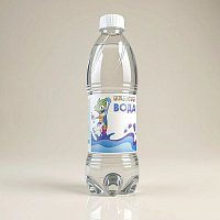 Брендированная вода №6 0,5 л, ПЭТ, этикетка полипропилен круговая