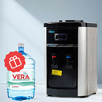 Кулер настольный для воды SMixx 178 T/E черный с серебром