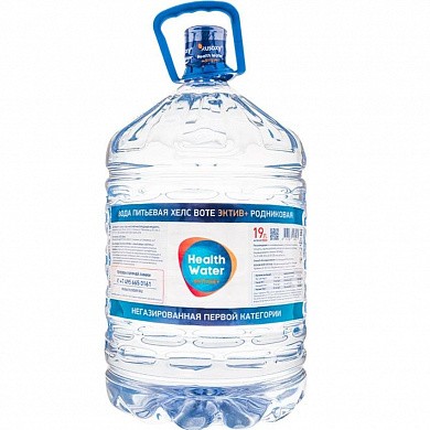 Вода «Health Water ACTIVE+» 19 л, одноразовая тара