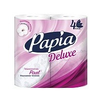 Туалетная бумага Papia Deluxe (4 шт/4 сл)
