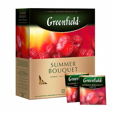 Чай Гринфилд Красный Саммер Букет в пакетах, 100 шт