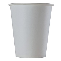 Бумажный стакан белый, 250 мл (75 шт)