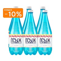 Вода минеральная лечебно-столовая «ПСЫЖ» 6х1 л, газ ПЭТ