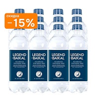 Вода глубинная кислородная Legend of Baikal 12х0,5 л, без газа ПЭТ