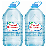 Вода «Святой источник» 2х5 л, одноразовая тара