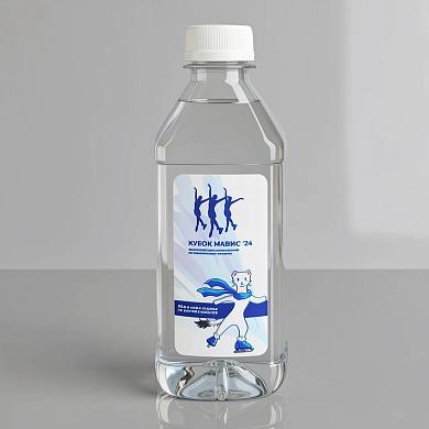 Брендированная вода №1 0,33 л, ПЭТ квадратная, этикетка плёнка