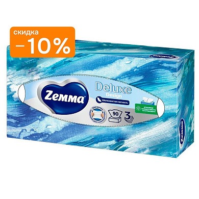 Салфетки Zewa Everyday коробка, 3 сл. 90 шт
