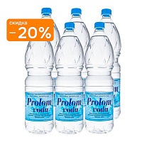 Вода щелочная Prolom voda 6х1,5 л, без газа ПЭТ