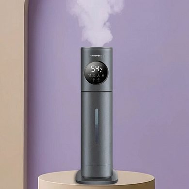 Увлажнитель воздуха ультразвуковой напольный Greendex Grey 8L серый