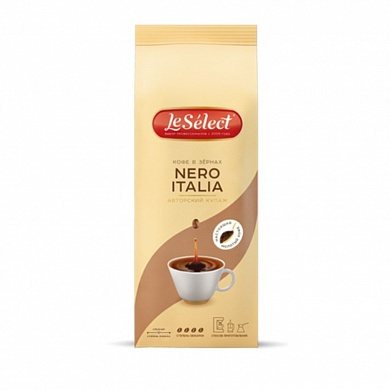 Кофе LeSelect Неро Италия в зёрнах, 1 кг