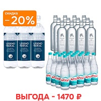Набор воды «Кислородная и минеральная» без газа, стекло