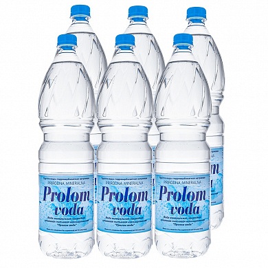 Вода «Prolom voda» 6х1,5 л, без газа ПЭТ