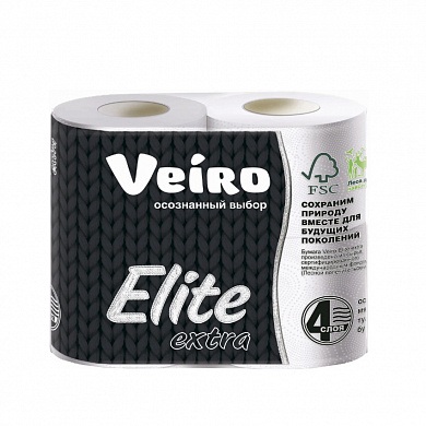 Туалетная бумага Linia Veiro Elite Extra (4 шт/4 сл)