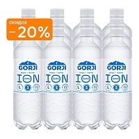 Вода с электролитами GORJI ION ZERO 12х0,5 л, без газа ПЭТ
