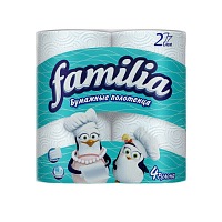 Полотенца кухонные бумажные Familia, 2 сл. 2 рулона