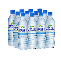 Вода «Горная вершина» 12х0,5 л без газа, ПЭТ