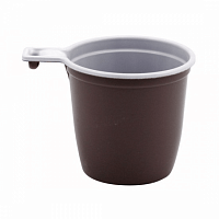 Чашка кофейная коричневая PS, 200 мл/50 шт