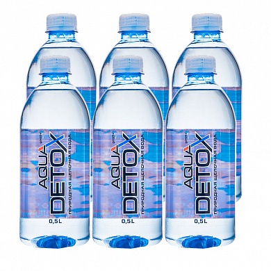 Вода «AQUAdetox» 6х0,5 л, без газа ПЭТ
