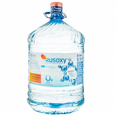 Вода «RUSOXY» 19 л, одноразовая тара