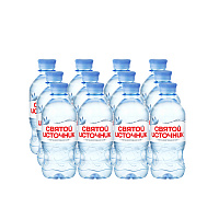 Вода «Святой Источник» 12х0,33 л, без газа ПЭТ