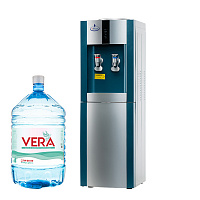 Кулер напольный для воды SMixx 16L-B/E голубой с серебром