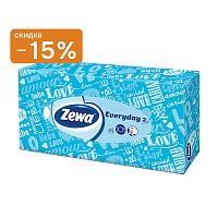 Салфетки Zewa Everyday коробка, 2 сл. 100 шт