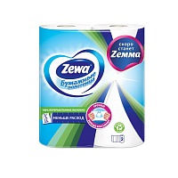 Полотенца кухонные бумажные Zewa, 1/2 листа, 2 сл. 2 рулона