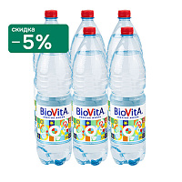 Вода структурированная BioVita 6х1,5 л, без газа ПЭТ