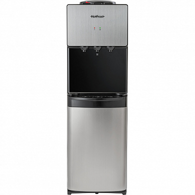 Кулер для воды HotFrost V400BS с холодильником (серебристый)
