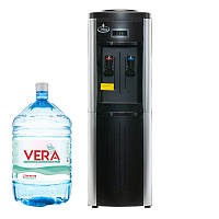 Кулер напольный для воды SMixx 178 LD черный с серебром