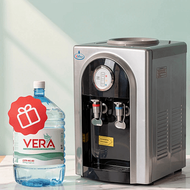 Кулер настольный для воды SMixx 95 TD черный с серебром