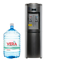 Кулер напольный для воды SMixx 178 LD серый с серебром