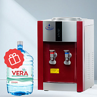 Кулер настольный для воды SMixx 16TD/E красный с серебром