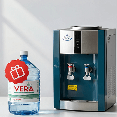 Кулер настольный для воды SMixx 16T/E голубой с серебром