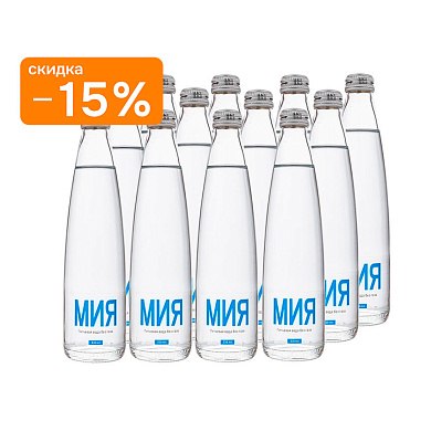 Вода «МИЯ» 24х0,33 л, без газа стекло