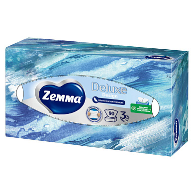 Салфетки Zewa Everyday коробка, 3 сл. 90 шт