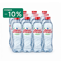 Вода «Святой Источник» 12х0,5 л, газ ПЭТ