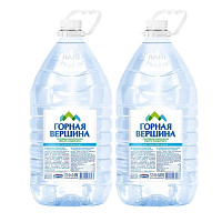 Вода «Горная Вершина» 2х5 л, одноразовая тара