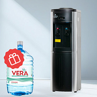 Кулер напольный для воды SMixx 178 LD черный с серебром