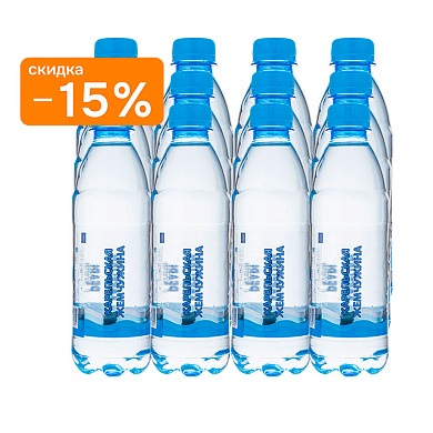 Вода «Карельская жемчужина +» 12х0,5 л, газ ПЭТ